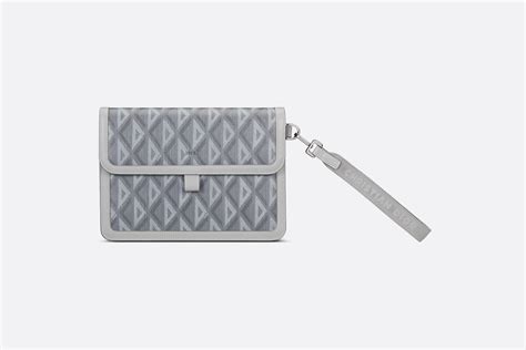 dior canvas flap|Dior Hit The Road A5 Pouch with Flap Dior Gray CD Diamond .